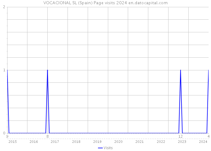 VOCACIONAL SL (Spain) Page visits 2024 