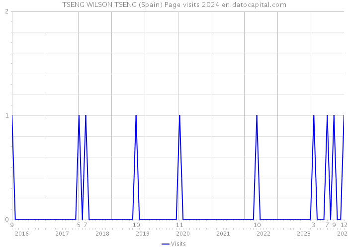 TSENG WILSON TSENG (Spain) Page visits 2024 