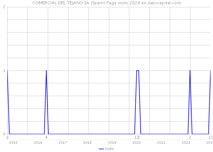 COMERCIAL DEL TEJANO SA (Spain) Page visits 2024 