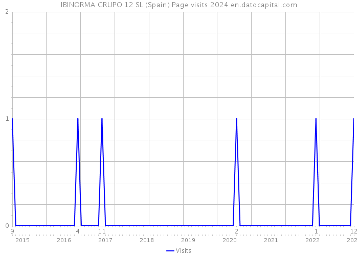 IBINORMA GRUPO 12 SL (Spain) Page visits 2024 