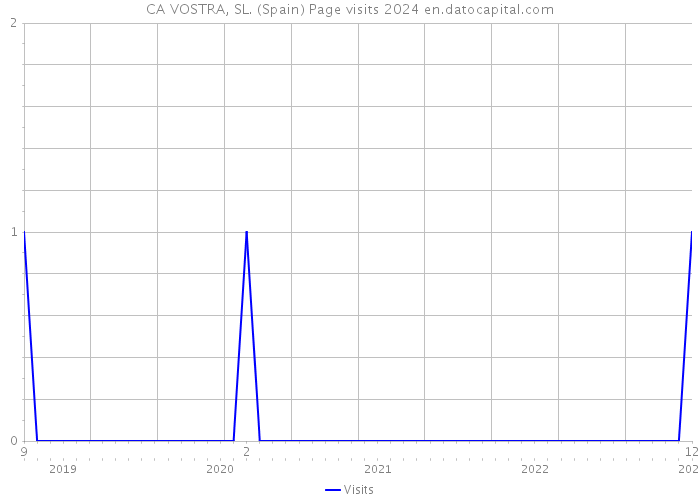 CA VOSTRA, SL. (Spain) Page visits 2024 