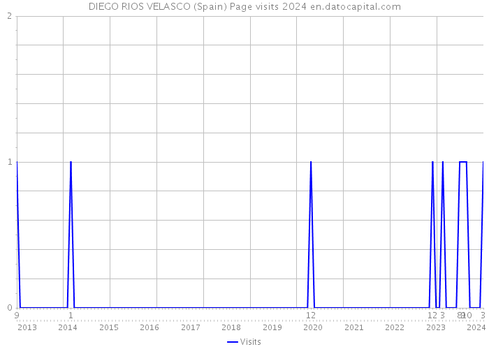 DIEGO RIOS VELASCO (Spain) Page visits 2024 