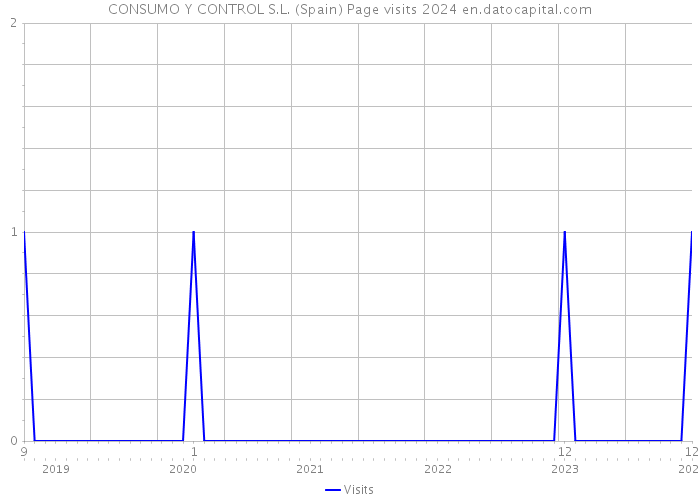 CONSUMO Y CONTROL S.L. (Spain) Page visits 2024 
