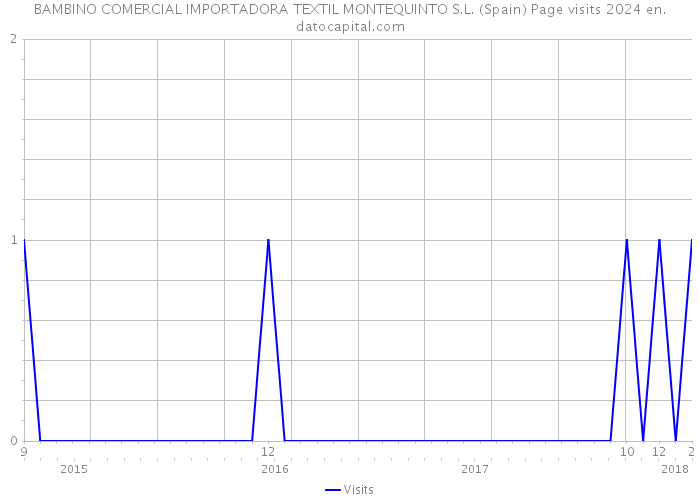 BAMBINO COMERCIAL IMPORTADORA TEXTIL MONTEQUINTO S.L. (Spain) Page visits 2024 