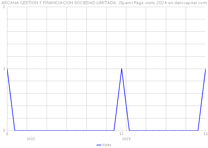 ARCANA GESTION Y FINANCIACION SOCIEDAD LIMITADA. (Spain) Page visits 2024 