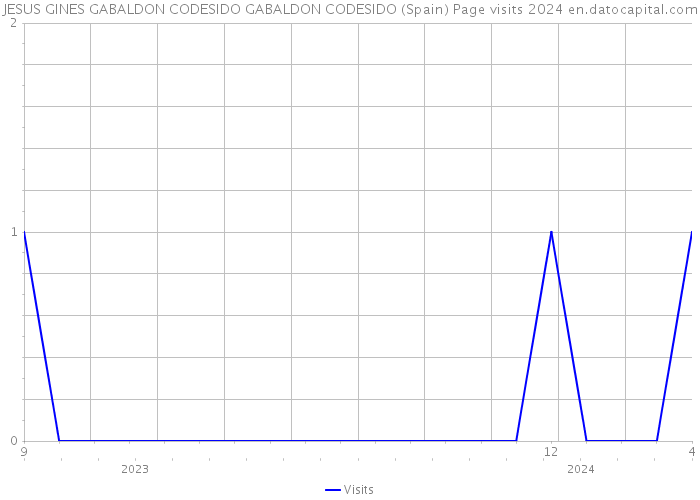 JESUS GINES GABALDON CODESIDO GABALDON CODESIDO (Spain) Page visits 2024 