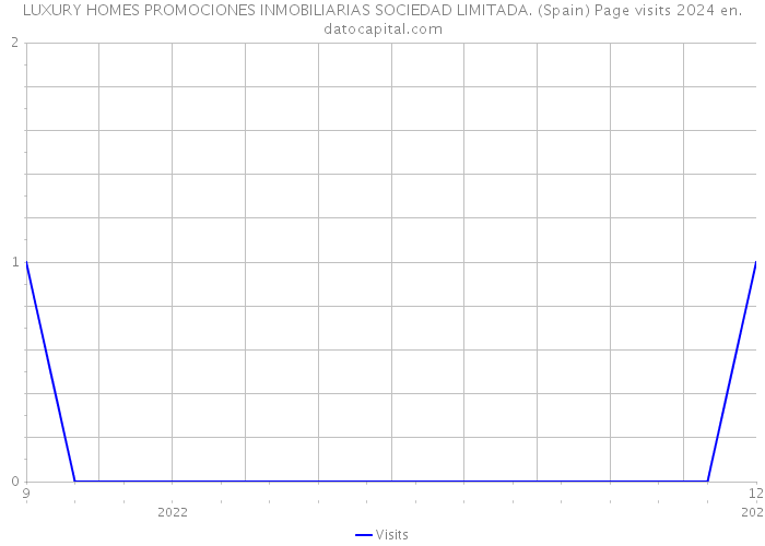 LUXURY HOMES PROMOCIONES INMOBILIARIAS SOCIEDAD LIMITADA. (Spain) Page visits 2024 