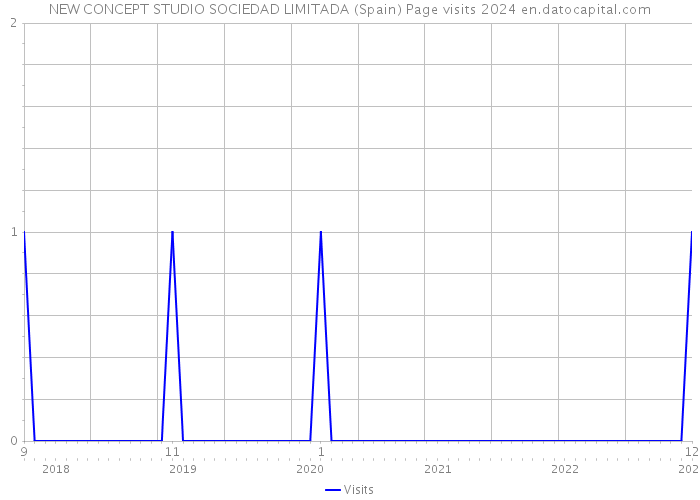 NEW CONCEPT STUDIO SOCIEDAD LIMITADA (Spain) Page visits 2024 