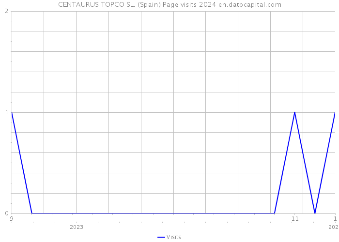 CENTAURUS TOPCO SL. (Spain) Page visits 2024 
