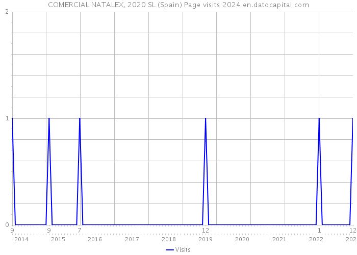 COMERCIAL NATALEX, 2020 SL (Spain) Page visits 2024 