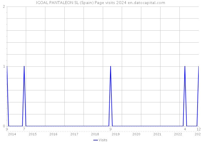 IGOAL PANTALEON SL (Spain) Page visits 2024 