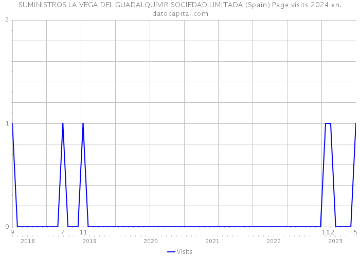SUMINISTROS LA VEGA DEL GUADALQUIVIR SOCIEDAD LIMITADA (Spain) Page visits 2024 