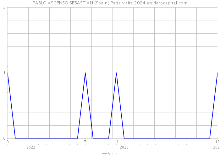 PABLO ASCENSO SEBASTIAN (Spain) Page visits 2024 