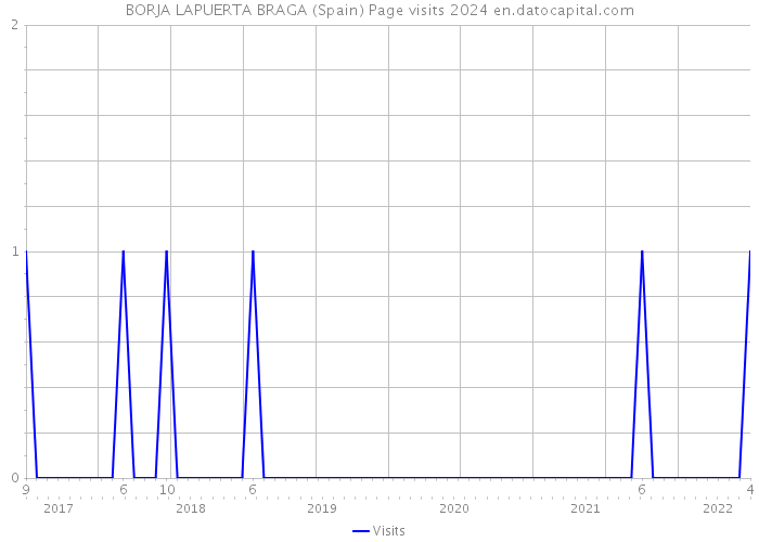 BORJA LAPUERTA BRAGA (Spain) Page visits 2024 