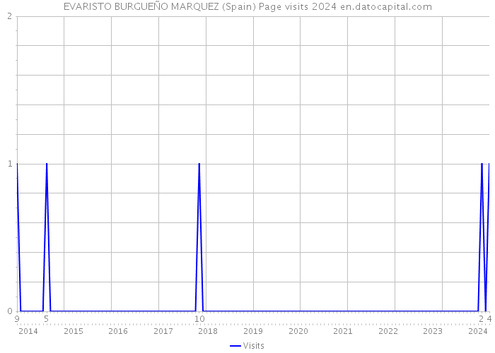EVARISTO BURGUEÑO MARQUEZ (Spain) Page visits 2024 