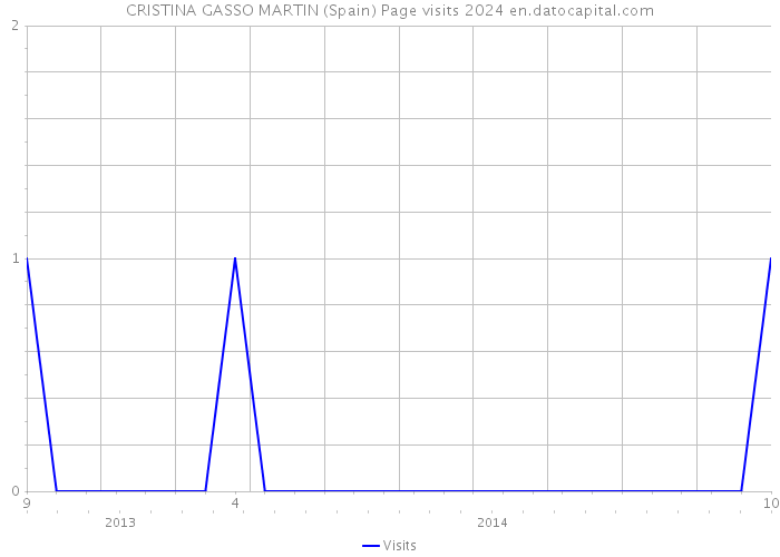 CRISTINA GASSO MARTIN (Spain) Page visits 2024 