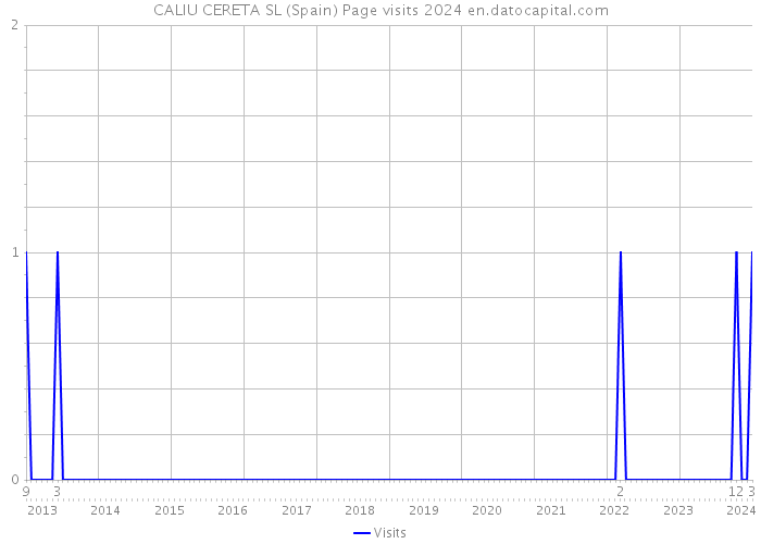 CALIU CERETA SL (Spain) Page visits 2024 