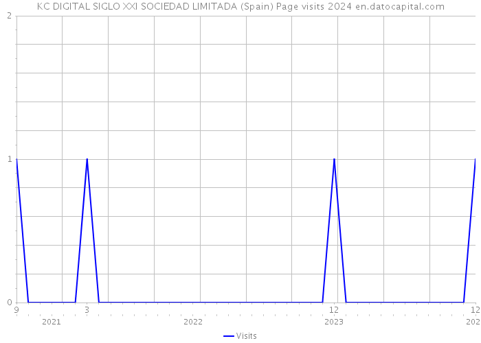 KC DIGITAL SIGLO XXI SOCIEDAD LIMITADA (Spain) Page visits 2024 