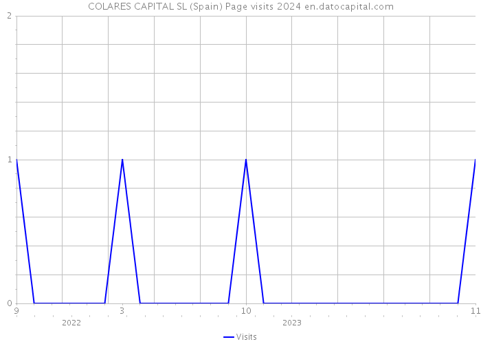 COLARES CAPITAL SL (Spain) Page visits 2024 