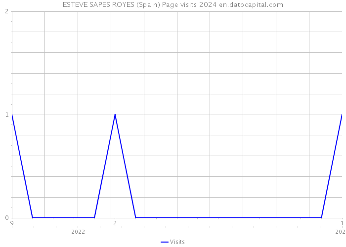 ESTEVE SAPES ROYES (Spain) Page visits 2024 