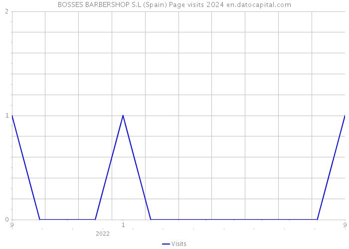 BOSSES BARBERSHOP S.L (Spain) Page visits 2024 