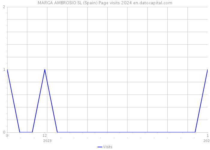 MARGA AMBROSIO SL (Spain) Page visits 2024 