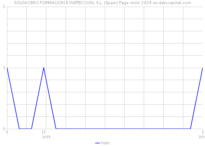 SOLDACERO FORMACION E INSPECCION, S.L. (Spain) Page visits 2024 