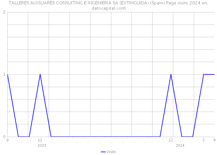 TALLERES AUXILIARES CONSUITING E INGENIERIA SA (EXTINGUIDA) (Spain) Page visits 2024 