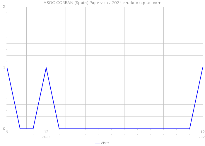 ASOC CORBAN (Spain) Page visits 2024 