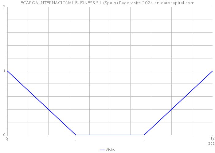 ECAROA INTERNACIONAL BUSINESS S.L (Spain) Page visits 2024 