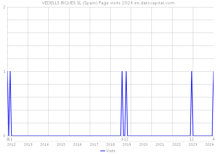 VEDELLS BIGUES SL (Spain) Page visits 2024 