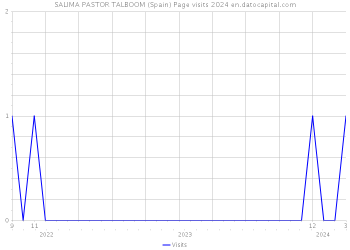 SALIMA PASTOR TALBOOM (Spain) Page visits 2024 