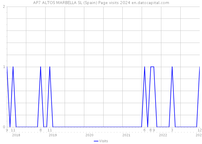 AP7 ALTOS MARBELLA SL (Spain) Page visits 2024 