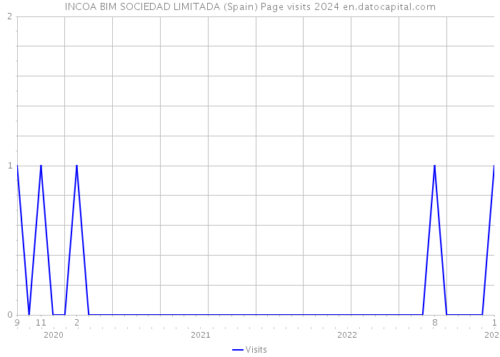 INCOA BIM SOCIEDAD LIMITADA (Spain) Page visits 2024 