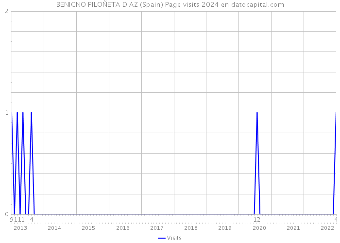 BENIGNO PILOÑETA DIAZ (Spain) Page visits 2024 