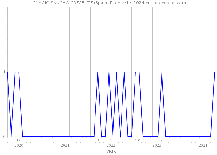 IGNACIO SANCHO CRECENTE (Spain) Page visits 2024 