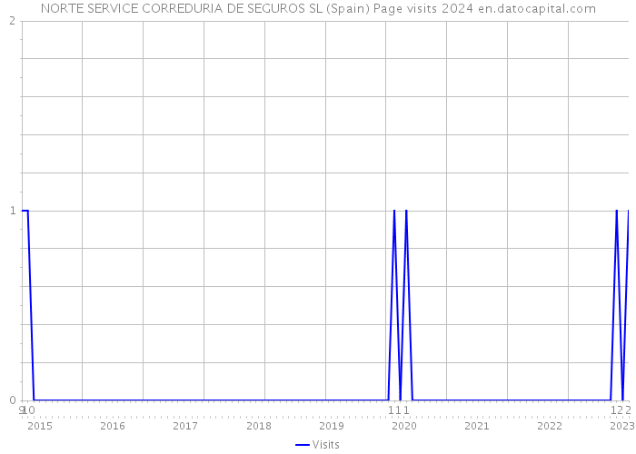 NORTE SERVICE CORREDURIA DE SEGUROS SL (Spain) Page visits 2024 