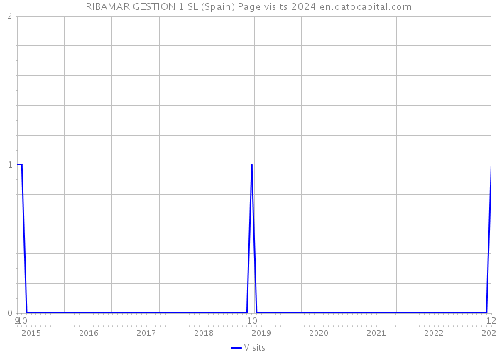 RIBAMAR GESTION 1 SL (Spain) Page visits 2024 
