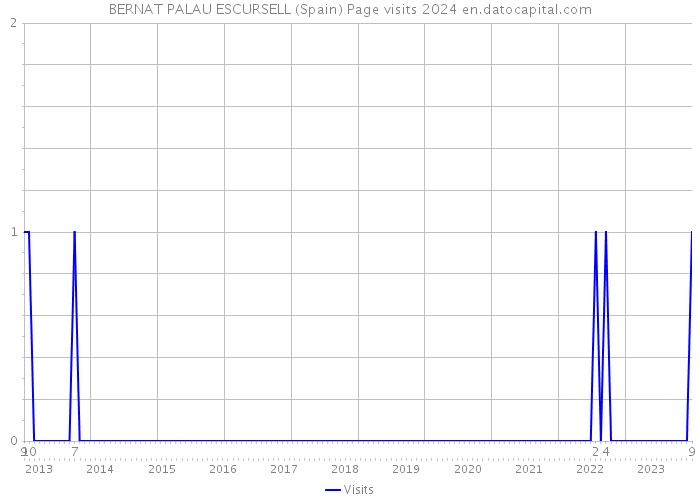 BERNAT PALAU ESCURSELL (Spain) Page visits 2024 