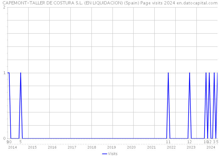 CAPEMONT-TALLER DE COSTURA S.L. (EN LIQUIDACION) (Spain) Page visits 2024 