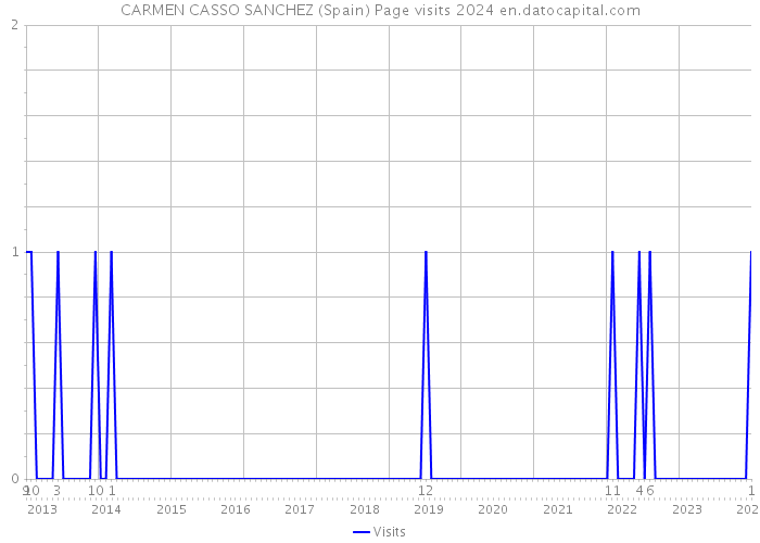 CARMEN CASSO SANCHEZ (Spain) Page visits 2024 