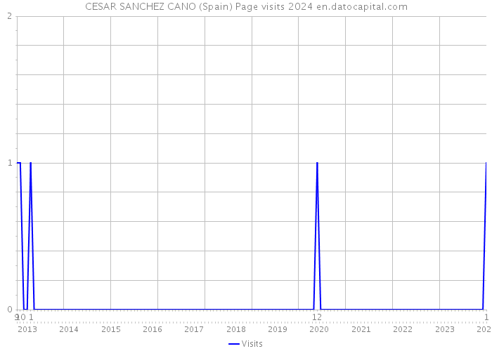 CESAR SANCHEZ CANO (Spain) Page visits 2024 