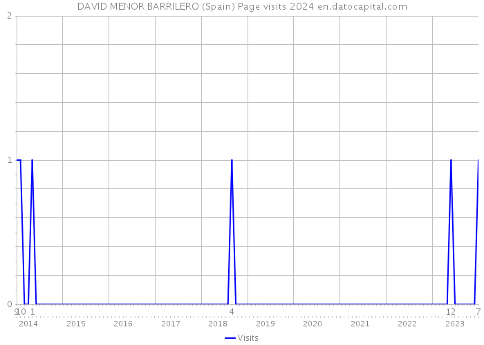 DAVID MENOR BARRILERO (Spain) Page visits 2024 
