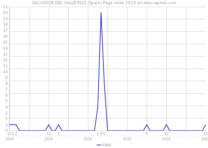 SALVADOR DEL VALLE RUIZ (Spain) Page visits 2024 