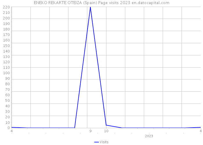 ENEKO REKARTE OTEIZA (Spain) Page visits 2023 