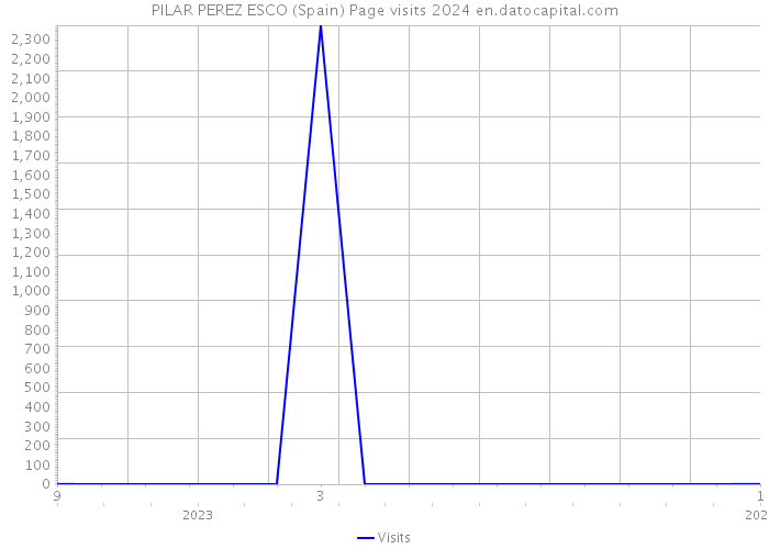 PILAR PEREZ ESCO (Spain) Page visits 2024 
