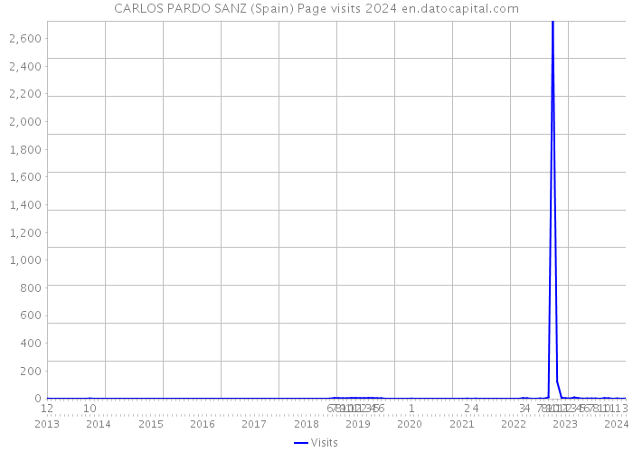 CARLOS PARDO SANZ (Spain) Page visits 2024 