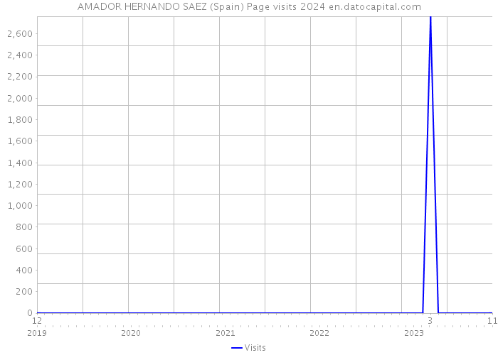 AMADOR HERNANDO SAEZ (Spain) Page visits 2024 
