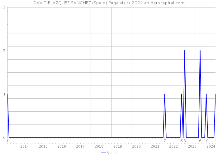 DAVID BLAZQUEZ SANCHEZ (Spain) Page visits 2024 
