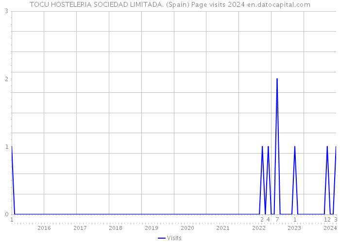 TOCU HOSTELERIA SOCIEDAD LIMITADA. (Spain) Page visits 2024 